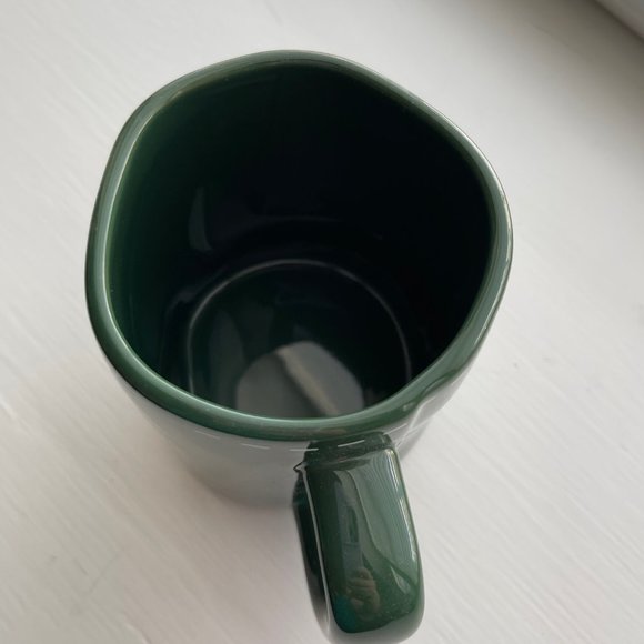New Rae Dunn by Magenta Dark Green Santa Define Good Coffee Mug - Picture 4 of 11